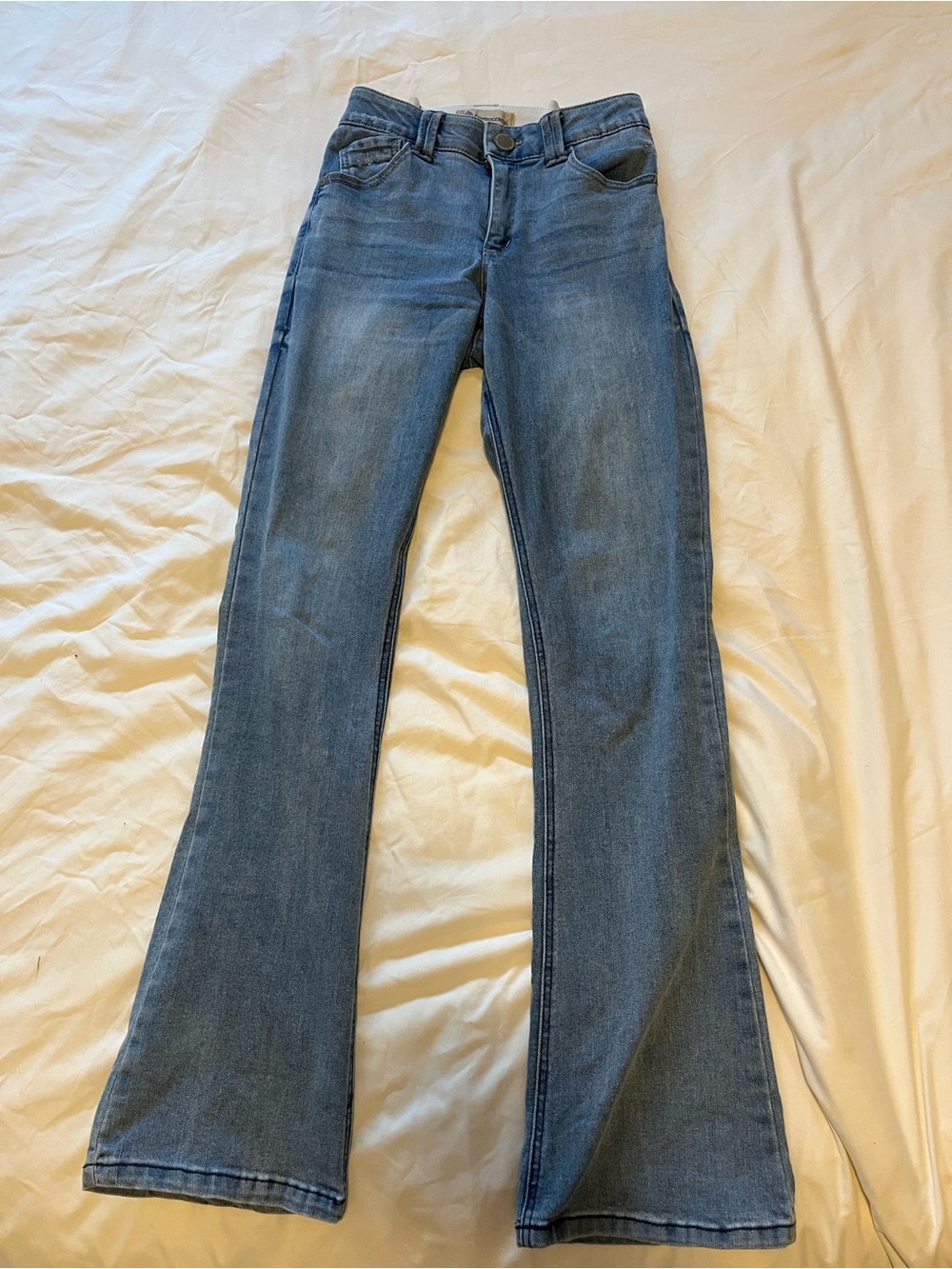 Democracy High Rise Medium Blue Flare Ab Technology Jeans